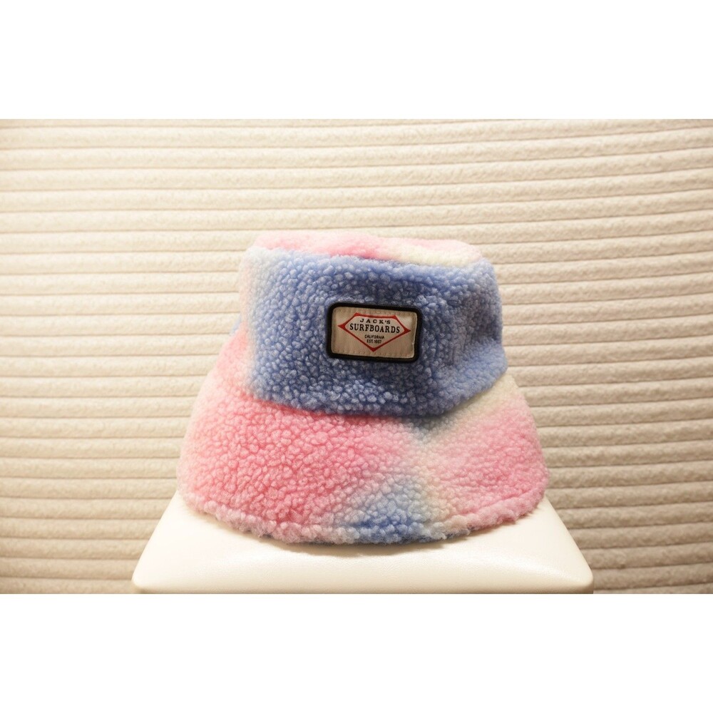 NWOT Jack’s Surfboards Newport Beach Sorbet Colored Adjustable Sherpa Bucket hat